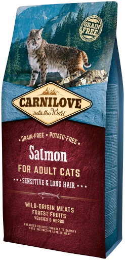 Carnilove Sensitive & Long Hair Cats Salmon