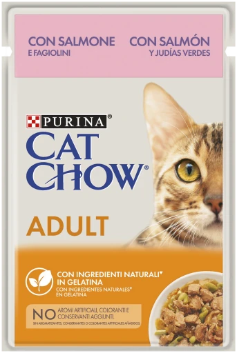 Pack 26 Cat Chow Adult Pouches With Salmon & Green Beans In Jelly 3 Pack 26 Cat Chow Adult Pouches With Salmon & Green Beans In Jelly