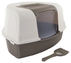 Nayeco Leo Corner Covered Cat Litter Box