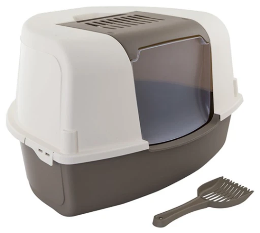 Nayeco Leo Corner Covered Cat Litter Box 3 Nayeco Leo Corner Covered Cat Litter Box