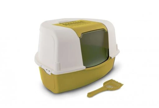 Nayeco Leo Corner Covered Cat Litter Box 5 Nayeco Leo Corner Covered Cat Litter Box - Image 3