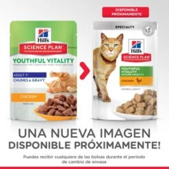 Pack 12 Hill's Science Plan Mature Adult 7+ Youthful Vitality Pouche -Pet Supplies-Cats Shop 171361 3 3 g
