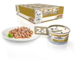 Pack 24 Gourmet Gold Double Pleasure With Ocean Fish And Spinach -Pet Supplies-Cats Shop 187849 gold doble placer con pescado del oceano espinacas 2 2 3 g