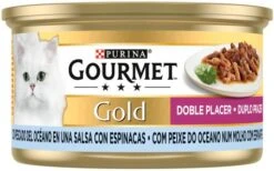 Pack 24 Gourmet Gold Double Pleasure With Ocean Fish And Spinach -Pet Supplies-Cats Shop 187849 gold duplo prazer px oceano espinafres 7613032408794 2 2 g