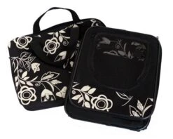 Karlie Flamingo Carrier Smart Top Black With Flowers -Pet Supplies-Cats Shop 28331 couchage 2 2 4 g