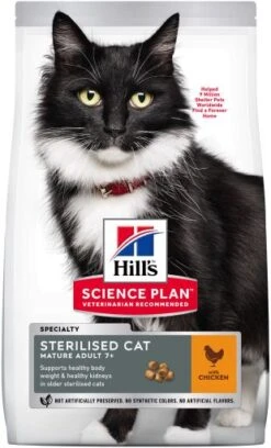Hill's Science Plan Sterilised Mature Adult 7+ With Chicken