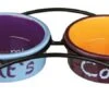 Trixie Eat On Feet Ceramic Bowl Set For Cats 2 Trixie Eat On Feet Ceramic Bowl Set For Cats -Pet Supplies-Cats Shop 42270 set comed ceramicos imprsos 24791 1 1 g