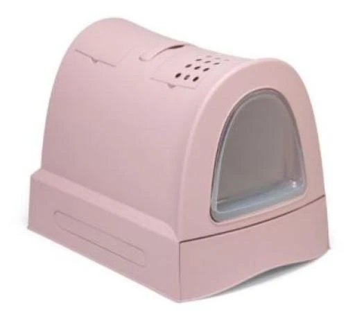 Trixie Zuma Covered Cat Litter Pan Light Pink 2 Trixie Zuma Covered Cat Litter Pan Light Pink
