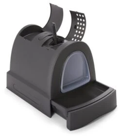 Trixie Zuma Black Covered Cat Toilet Tray