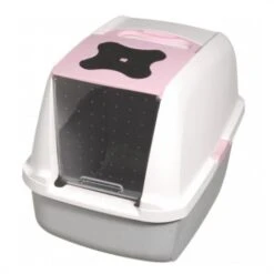 Catit Pink Removable Door Litter Box