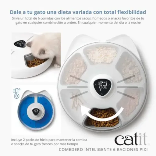 Catit Pixi Smart Feeder 6 Rations 4 Catit Pixi Smart Feeder 6 Rations - Image 2