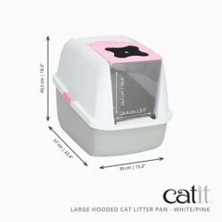 Catit Pink Removable Door Litter Box -Pet Supplies-Cats Shop 51VqBshsY5L AC SX679 647746206e756 g