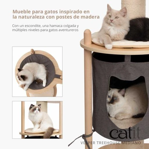 Catit Vesper TreeHouse Large Scratching Post For Cats 4 Catit Vesper TreeHouse Large Scratching Post For Cats - Image 2