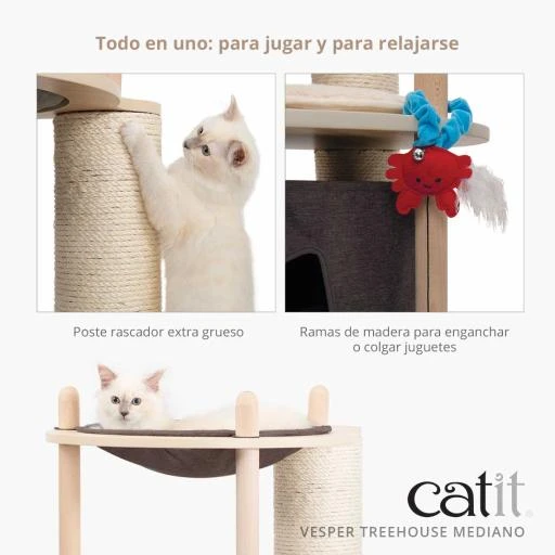 Catit Vesper TreeHouse Large Scratching Post For Cats 5 Catit Vesper TreeHouse Large Scratching Post For Cats - Image 3