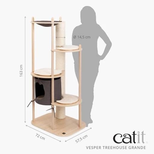 Catit Vesper TreeHouse Large Scratching Post For Cats 8 Catit Vesper TreeHouse Large Scratching Post For Cats - Image 6