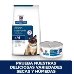 Hill's Pienso Prescription Diet Z/d Food Senstitives Para Sensibilidades Alimentarias En Gatos -Pet Supplies-Cats Shop 52742047393 6 g