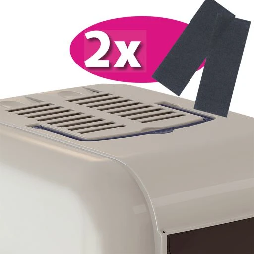 Ferplast Maxi Bella Assorted Cats Covered Cat Litter Pan 5 Ferplast Maxi Bella Assorted Cats Covered Cat Litter Pan - Image 3