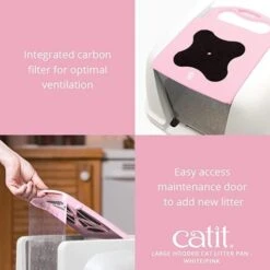 Catit Pink Removable Door Litter Box -Pet Supplies-Cats Shop 615 ZCWx kL AC SX679 647746477b380 g