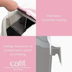 Catit Pink Removable Door Litter Box -Pet Supplies-Cats Shop 61pDWiCvE6L AC SX679 6477463566c93 g
