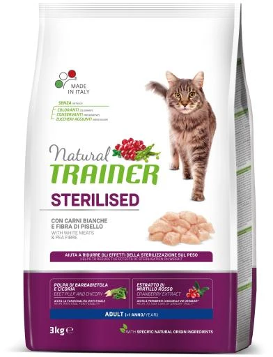 Trainer Natural Adult Sterilised White Fresh Meat