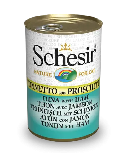 Pack 15 Schesir Tuna With Ham Broth 3 Pack 15 Schesir Tuna With Ham Broth