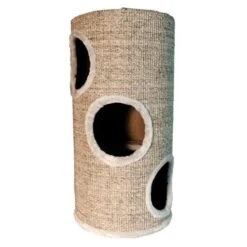 Arquivet Beige Cat Scratching Post With Holes