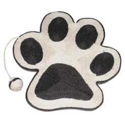 Arquivet Rascador En Forma De Huella Con Ratón Negro