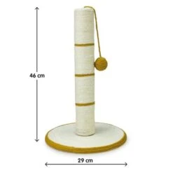 Arquivet White And Gold Ball Scratching Post With Ball -Pet Supplies-Cats Shop 8435117843363 3 g