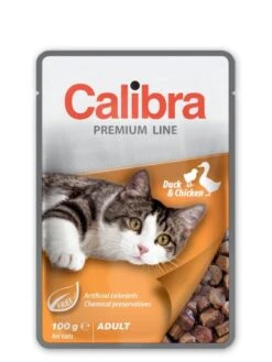 Calibra Premium Adult Duck And Chicken Wet Food For Cats