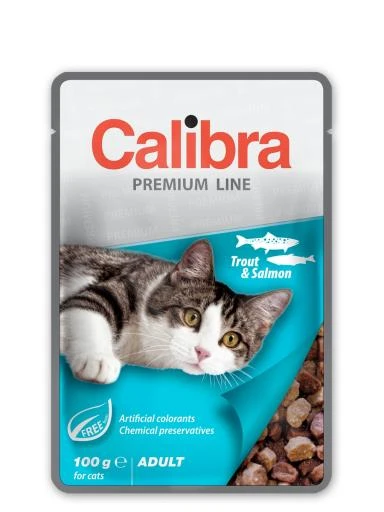 Calibra Premium Adult Trout And Salmon Wet Food For Cats 3 Calibra Premium Adult Trout And Salmon Wet Food For Cats
