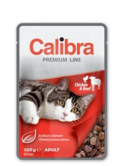 Calibra Premium Chicken And Beef Wet Food For Cats