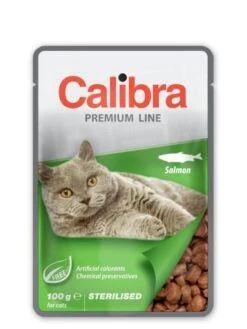 Calibra Premium Sterilized Salmon Wet Food For Cats
