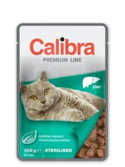 Calibra Premium Sterilized Liver Wet Food For Cats