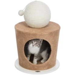 Trixie Taupe Scratching Ball Cave For Cats