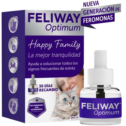 Feliway Optimum Anti-Stress For Cats Refill 3 Feliway Optimum Anti-Stress For Cats Refill