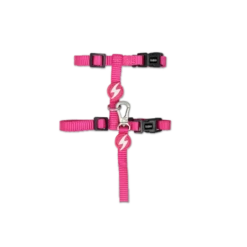 Dashi Harness With Leash Solid Pink For Cats