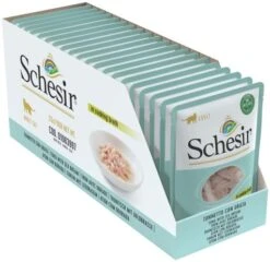 Pack 20 Schesir Tuna With Sea Bream 9 Pack 20 Schesir Tuna With Sea Bream -Pet Supplies-Cats Shop atun con dorada en caldo parea perros 4 g