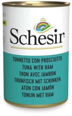Pack 15 Schesir Tuna With Ham Broth 13 Pack 15 Schesir Tuna With Ham Broth -Pet Supplies-Cats Shop atun con jamon para su mascota 1 g