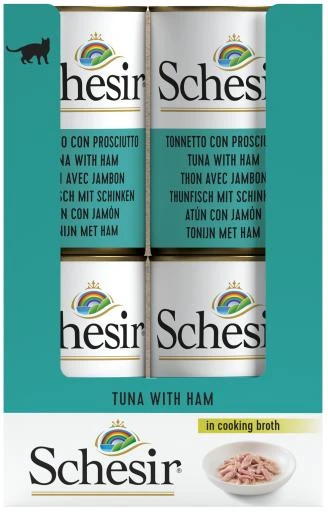 Pack 15 Schesir Tuna With Ham Broth 6 Pack 15 Schesir Tuna With Ham Broth - Image 4