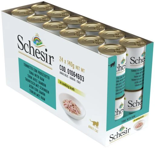 Pack 15 Schesir Tuna With Ham Broth 8 Pack 15 Schesir Tuna With Ham Broth - Image 6