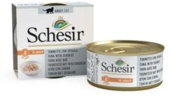 Pack 14 Schesir Tuna In Natural Gravy -Pet Supplies-Cats Shop atun con lubina en salsa natural 3 g