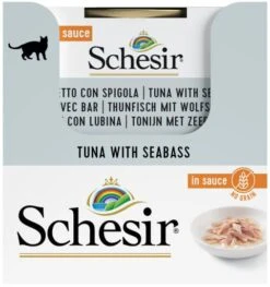 Pack 14 Schesir Tuna In Natural Gravy -Pet Supplies-Cats Shop atun con lubina en salsa natural 4 g