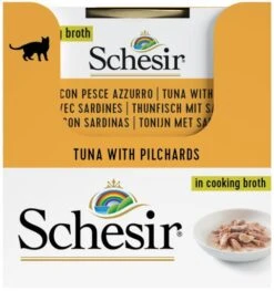 Pack 14 Schesir Blue Fish Tuna In Broth 12 Pack 14 Schesir Blue Fish Tuna In Broth -Pet Supplies-Cats Shop atun con pescado azul 4 g