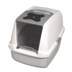Catit Grey Removable Door Sandbox -Pet Supplies-Cats Shop catit arenero cerrado gris gatos 64774208c5e82 g
