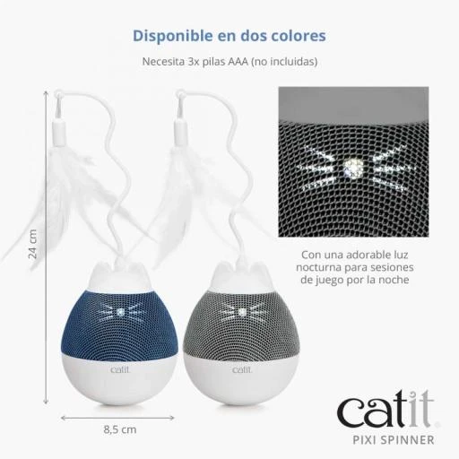 Catit Pixi Spinner Blue 3 Catit Pixi Spinner Blue