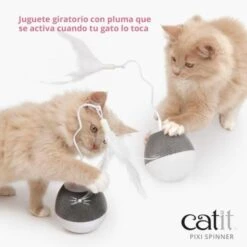 Catit Pixi Spinner Gray -Pet Supplies-Cats Shop catit pixi spinnercats 64a9f7f066344 g