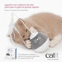 Catit Pixi Spinner Gray -Pet Supplies-Cats Shop catit pixi spinnercinza 64a9f7dfd2f3d g