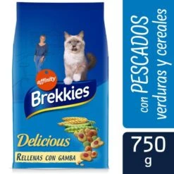 Brekkies Excel Delicious Cat Food With Salmon & Tuna, Vegetables And Grains -Pet Supplies-Cats Shop delicious pienso para gatos con salmon atun verduras cereales 2 g