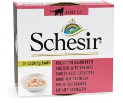Pack 14 Schesir Chicken Fillets With Prawns In Broth