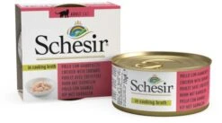 Pack 14 Schesir Chicken Fillets With Prawns In Broth -Pet Supplies-Cats Shop filetes de pollo con gambas 3 g